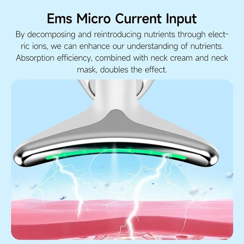 Thermal Neck Massager Face Beauty Device With Vibration For Firming And Relaxation 11