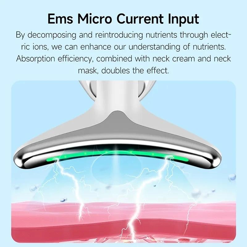 Thermal Neck Massager Face Beauty Device With Vibration For Firming And Relaxation 11