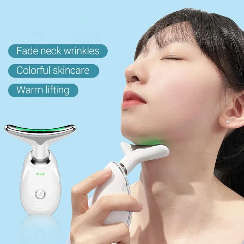 Thermal Neck Massager Face Beauty Device With Vibration For Firming And Relaxation 3
