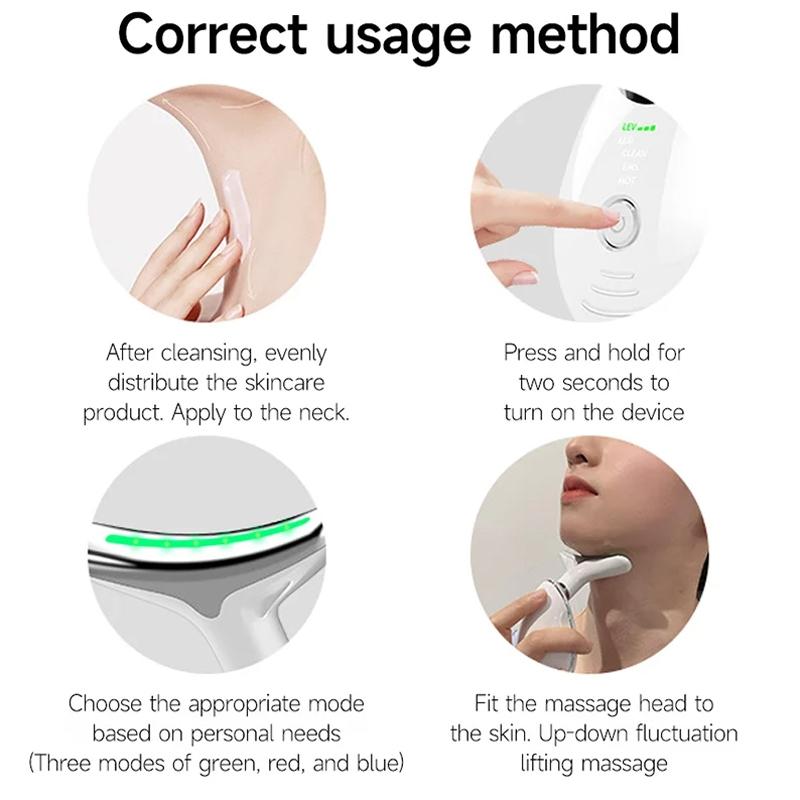 Thermal Neck Massager Face Beauty Device With Vibration For Firming And Relaxation 5