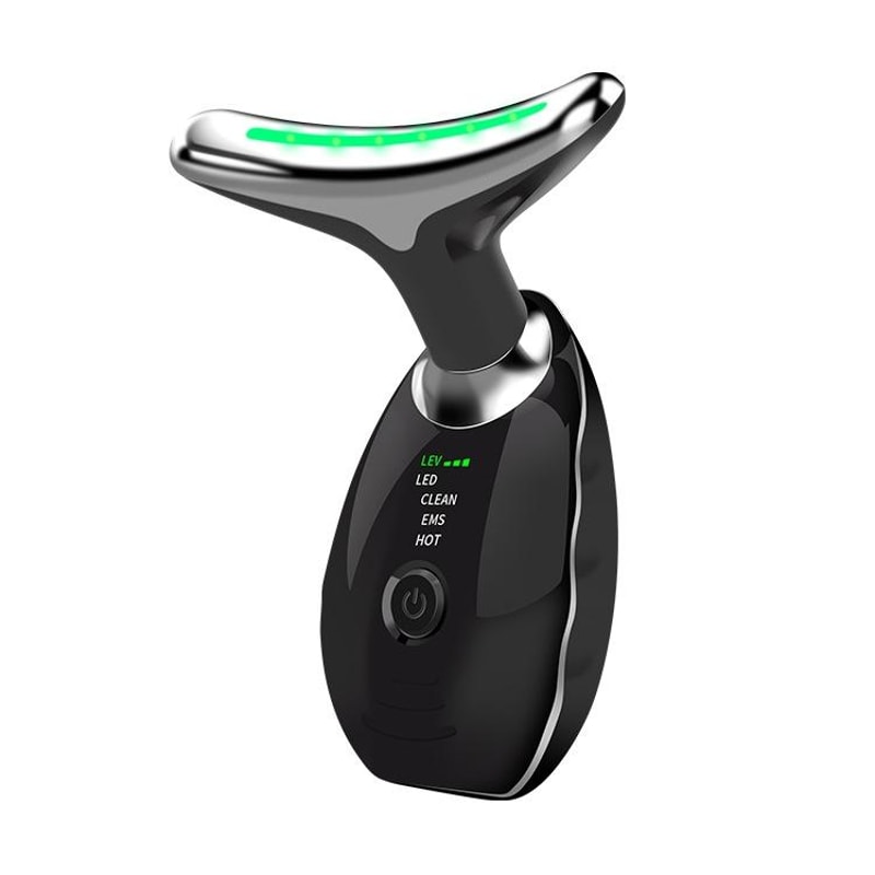 Thermal Neck Massager & Face Beauty Device with Vibration for Firming and Relaxation