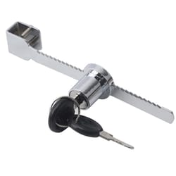 removable glass sliding door lock with key, no drill cabinet door lock for secure displays