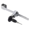 Removable Glass Sliding Door Lock with Key, No Drill Cabinet Door Lock for Secure Displays