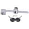 Removable Glass Sliding Door Lock with Key, No Drill Cabinet Door Lock for Secure Displays