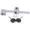 Removable Glass Sliding Door Lock with Key, No Drill Cabinet Door Lock for Secure Displays