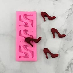 3d high heel silicone mold for chocolate, fondant & resin crafts