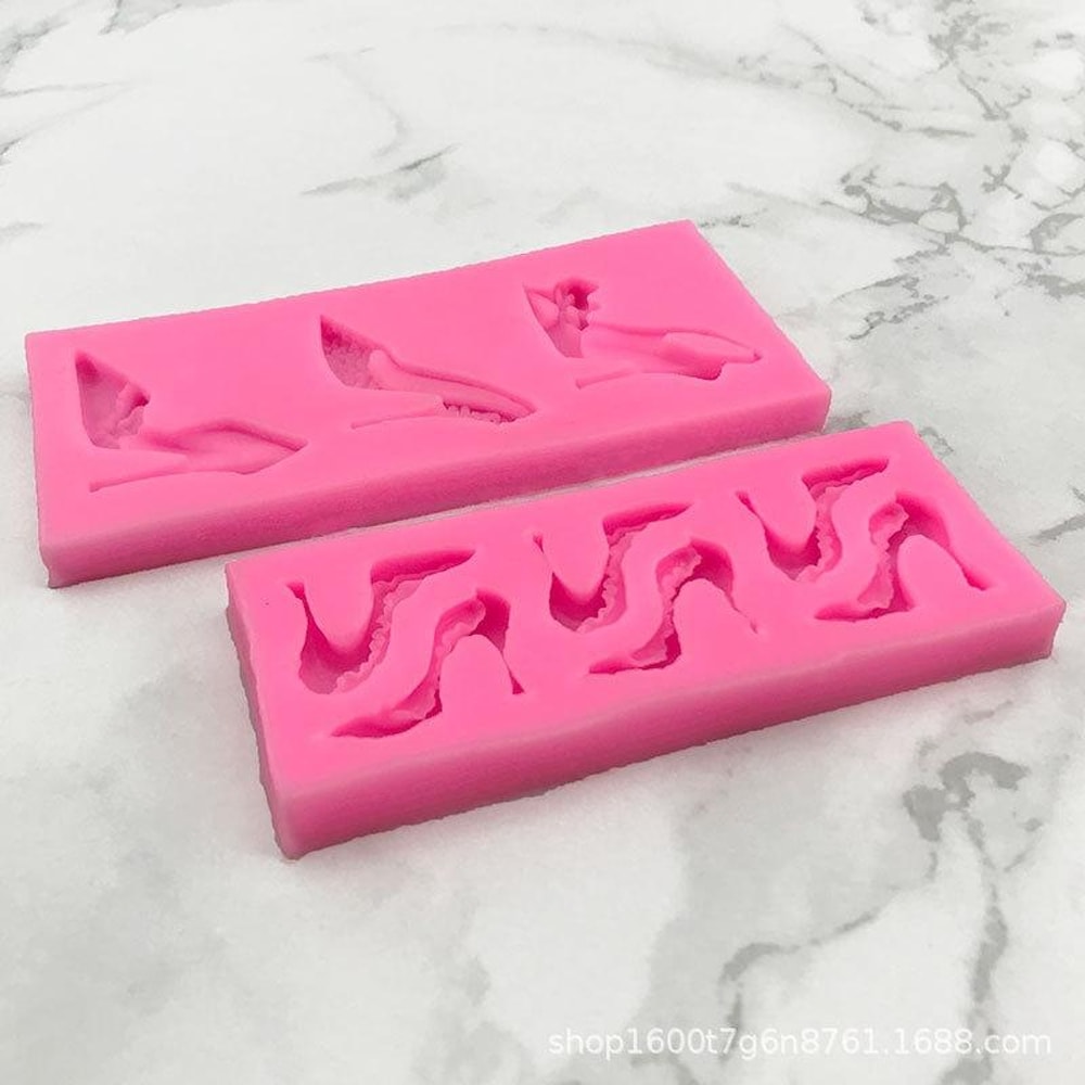 3D High Heel Silicone Mold For Chocolate Fondant Resin Crafts 4