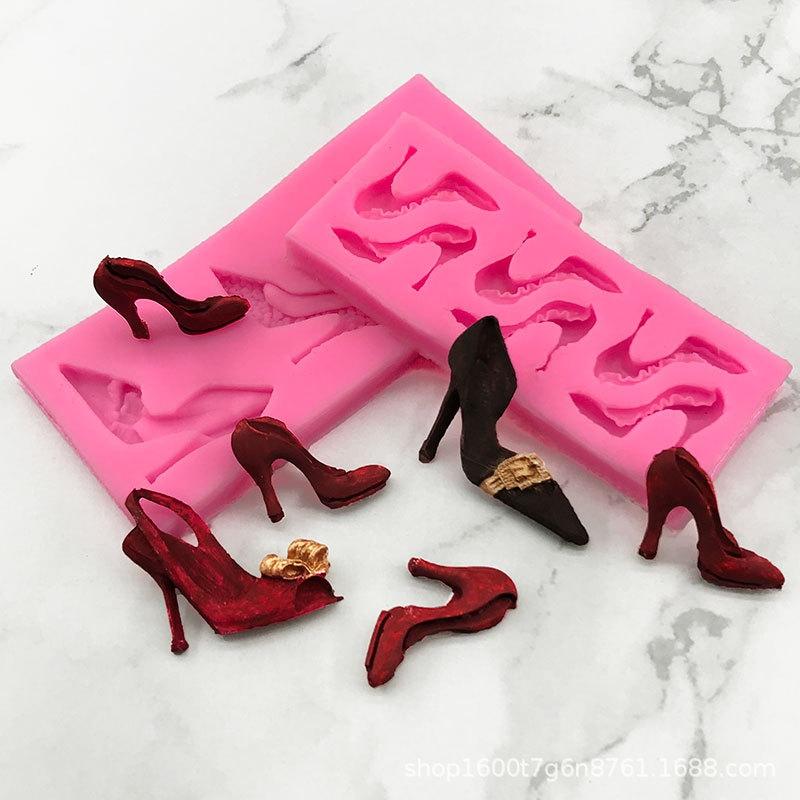 3D High Heel Silicone Mold For Chocolate Fondant Resin Crafts 5