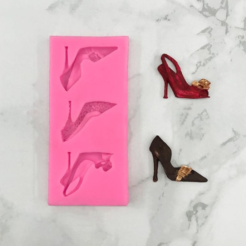3D High Heel Silicone Mold For Chocolate Fondant Resin Crafts 7