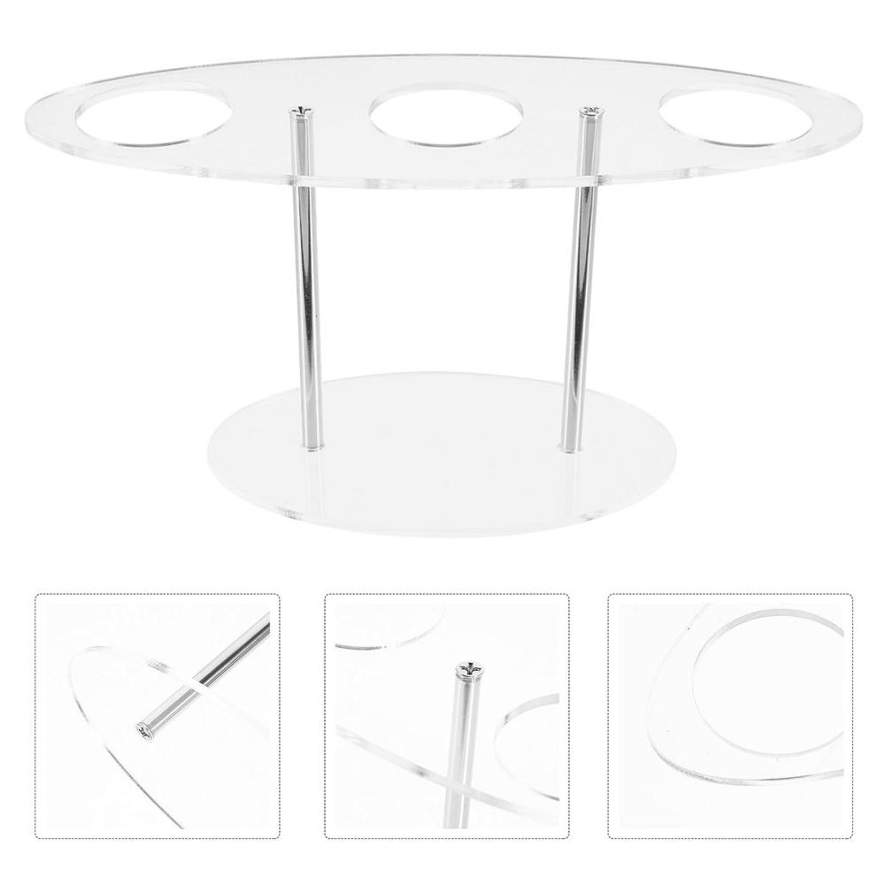 Acrylic Ice Cream Cone Display Stand Rack For Desserts Events 2