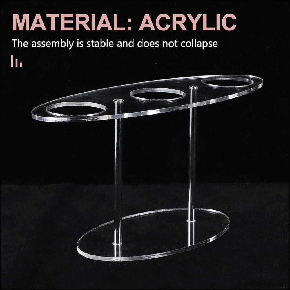Acrylic Ice Cream Cone Display Stand Rack For Desserts Events 3