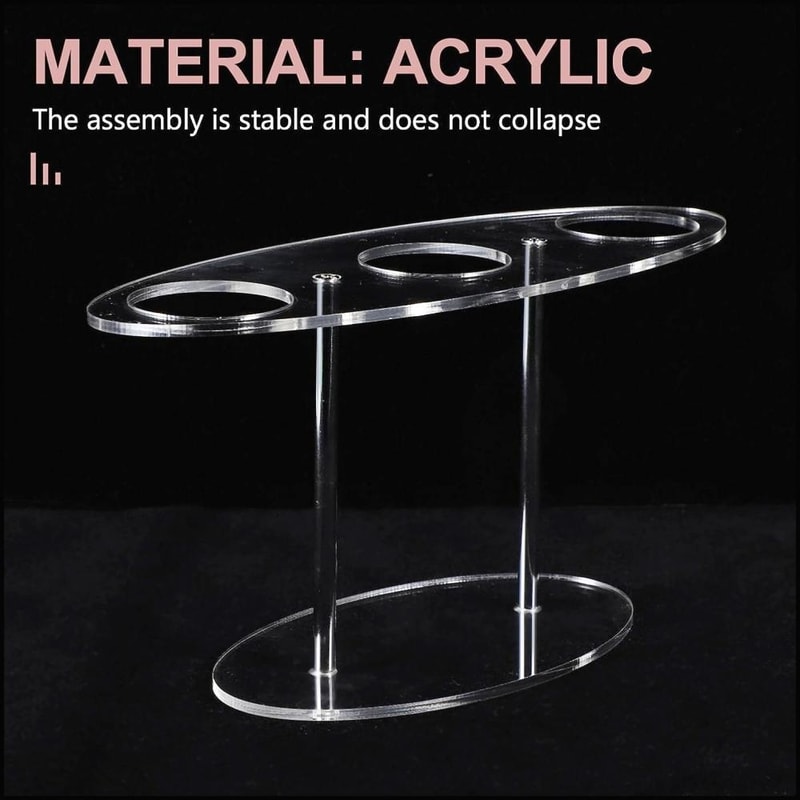 Acrylic Ice Cream Cone Display Stand Rack For Desserts Events 3