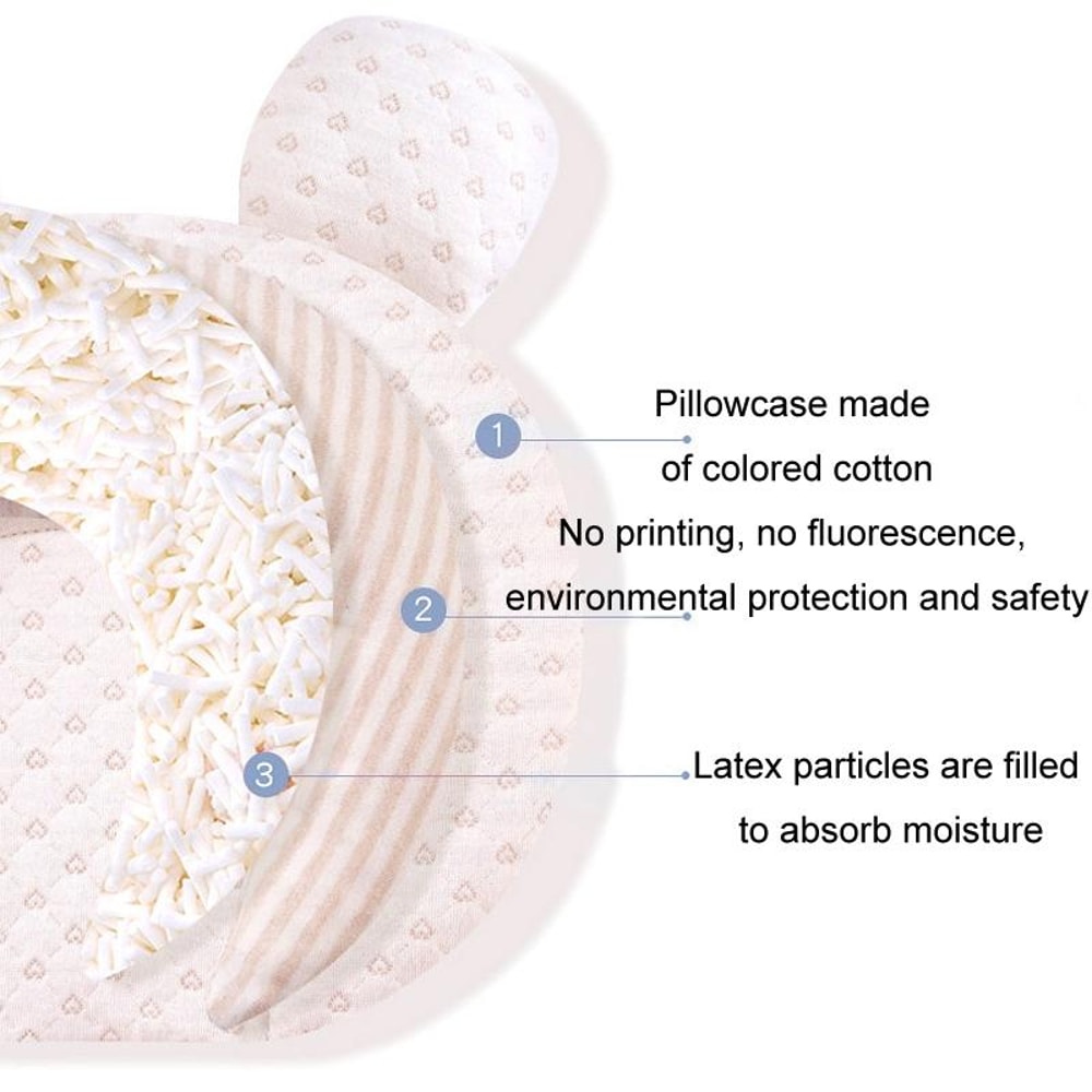 Ergonomic Baby Head Shaping Pillow For Newborns Anti Flat Head Infant Support Cushion 2