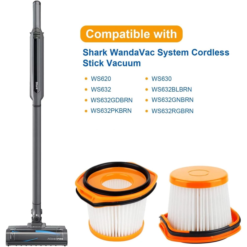 Shark Vacuum Filter Replacement For WS620 WS630 WS632 HEPA Dust Filter Kit 6