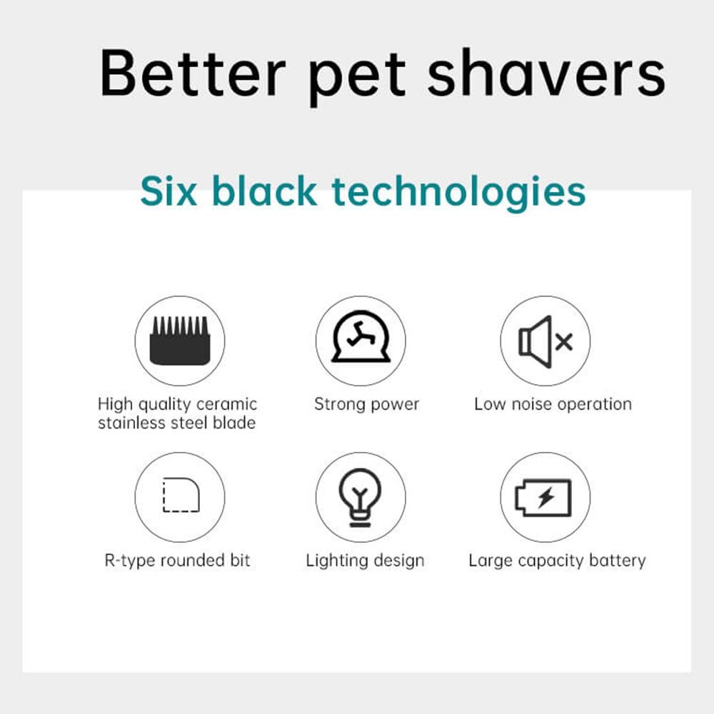 VGR V208 Quiet Pet Grooming Clippers With LED Display Cordless Dog Hair Trimmer 1
