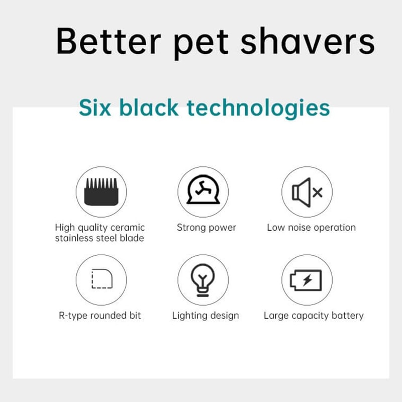 VGR V208 Quiet Pet Grooming Clippers With LED Display Cordless Dog Hair Trimmer 1