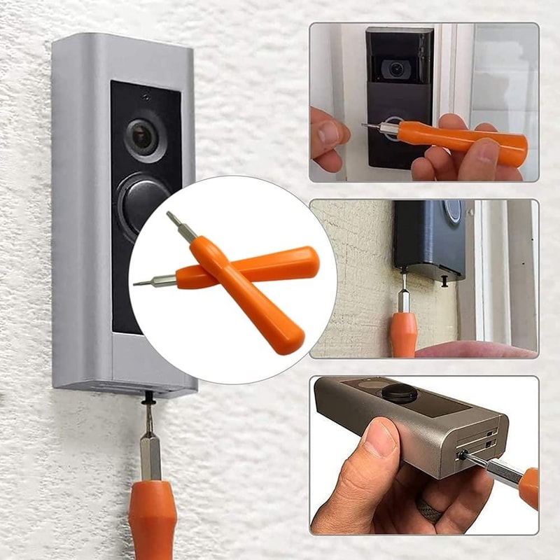 2-in-1 Ring Doorbell Screwdriver Torx T6 T15 Magnetic Tool for Easy Battery Replacement
