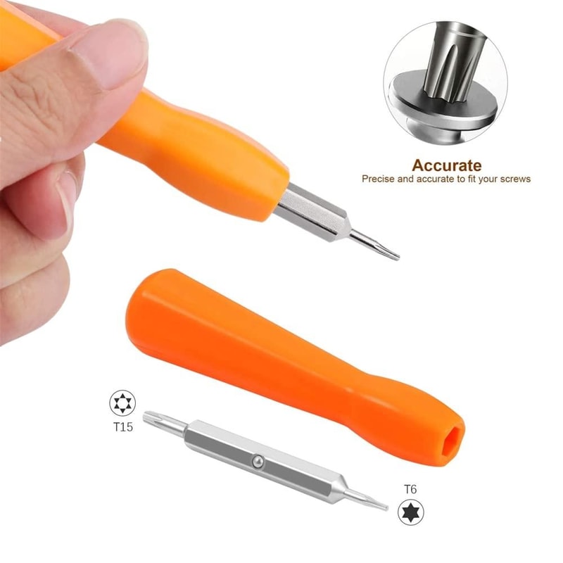 2-in-1 Ring Doorbell Screwdriver Torx T6 T15 Magnetic Tool for Easy Battery Replacement