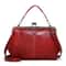 Vintage Leather Crossbody Bag With Buckle Adjustable Strap For Women Everyday Shoulder Handbag 0