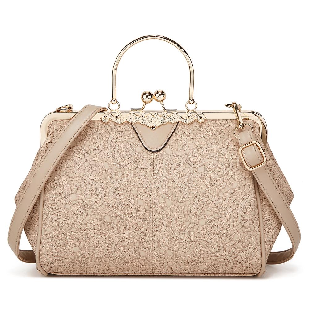 Vintage Leather Crossbody Bag with Buckle Adjustable Strap for Women Everyday Shoulder Handbag