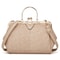 Vintage Leather Crossbody Bag with Buckle Adjustable Strap for Women Everyday Shoulder Handbag