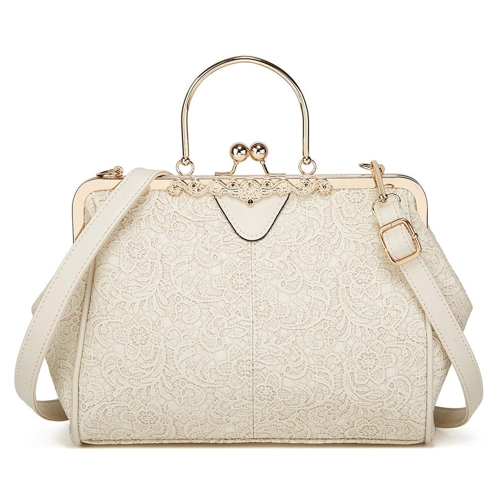 Vintage Leather Crossbody Bag with Buckle Adjustable Strap for Women Everyday Shoulder Handbag