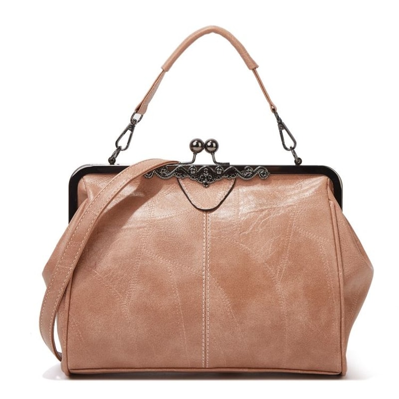 Vintage Leather Crossbody Bag With Buckle Adjustable Strap For Women Everyday Shoulder Handbag 12