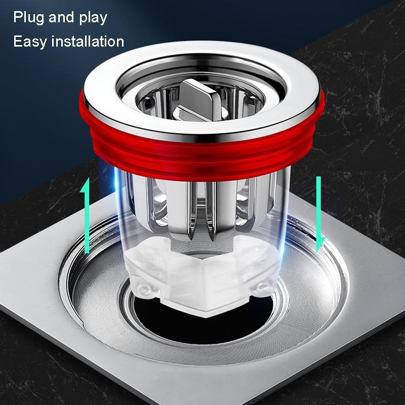 Universal Floor Drain Deodorizer Core With Anti Odor Seal And Insect Barrier 4