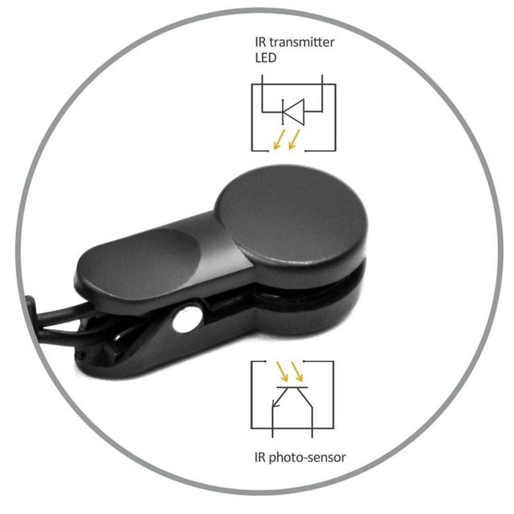 Precision Ear Clip Heart Rate Monitor Sensor for Treadmill & Fitness Equipment