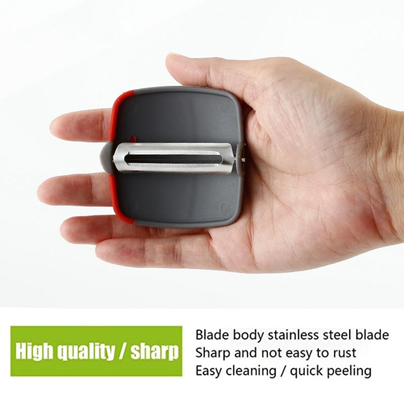 Palm Grip Vegetable Peeler With Stainless Steel Blade Ergonomic Potato Fruit Peeler 3