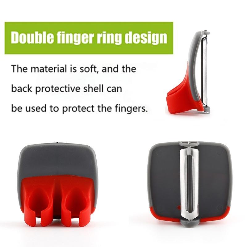 Palm Grip Vegetable Peeler With Stainless Steel Blade Ergonomic Potato Fruit Peeler 4