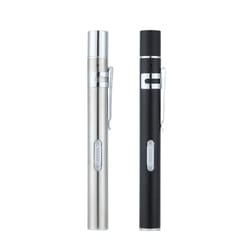 led penlight rechargeable stainless steel diagnostic pupil light with dual beam