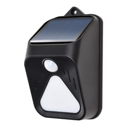 solar motion sensor alarm light with siren remote outdoor security