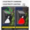 Solar Motion Sensor Alarm Light With Siren Remote Outdoor Security 6