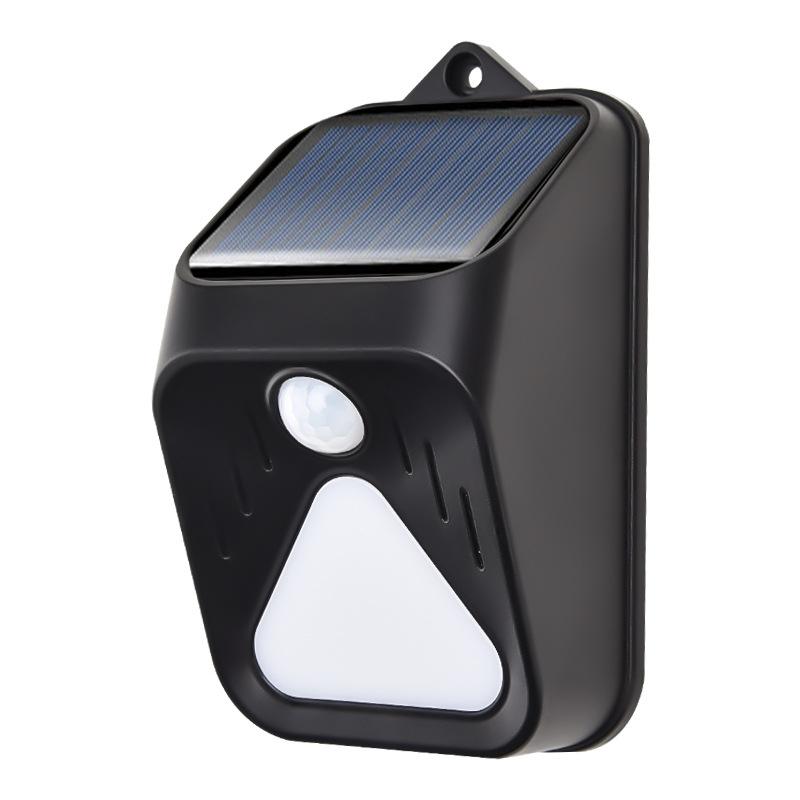 Solar Motion Sensor Alarm Light With Siren Remote Outdoor Security 9