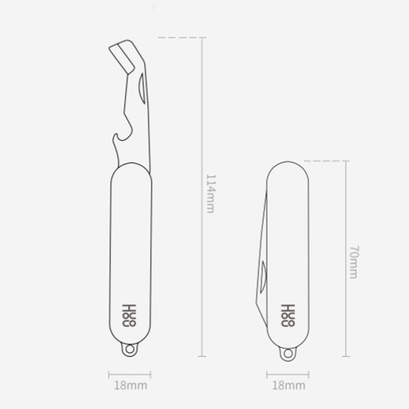 Compact Foldable Utility Knife Stainless Steel Mini Box Cutter for Everyday Carry