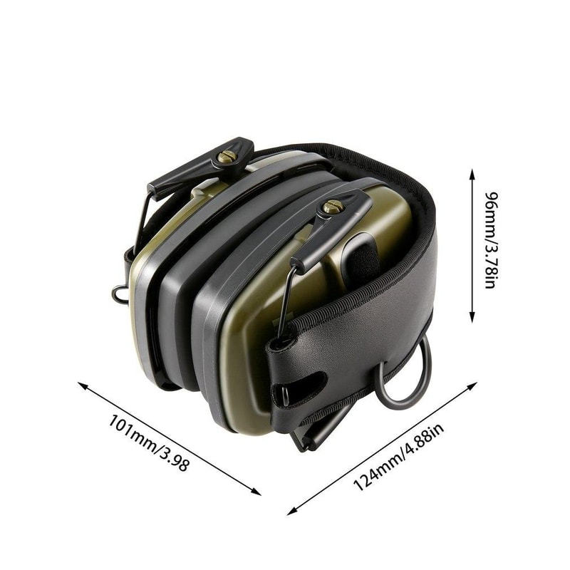 Electronic Noise Cancelling Headphones with Adjustable Fit & Foldable Design for Work and Shooting