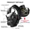 Electronic Noise Cancelling Headphones with Adjustable Fit & Foldable Design for Work and Shooting