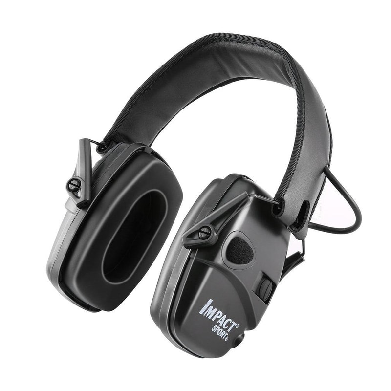 Electronic Noise Cancelling Headphones with Adjustable Fit & Foldable Design for Work and Shooting