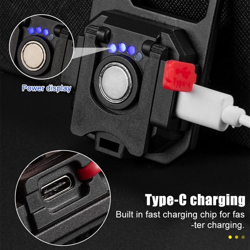 Mini Keychain Flashlight USB Rechargeable Pocket LED Torch 4
