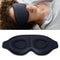 3D Silk Sleep Eye Mask with Nose Wing, Breathable Memory Foam Light Blocking Mask