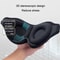 3D Silk Sleep Eye Mask with Nose Wing, Breathable Memory Foam Light Blocking Mask