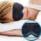 3D Silk Sleep Eye Mask with Nose Wing, Breathable Memory Foam Light Blocking Mask