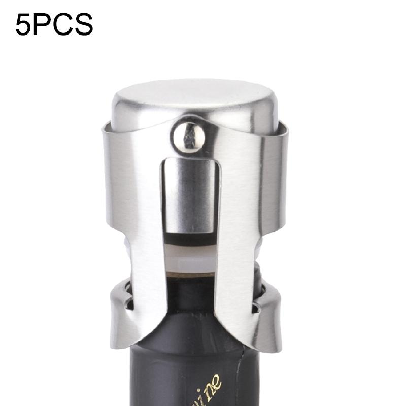 Stainless Steel Wine Stopper Set Airtight Champagne Bottle Sealer