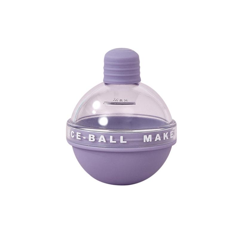 2PCS Large Sphere Whiskey Ice Ball Mold Set with Funnel Slow Melting Ice Maker