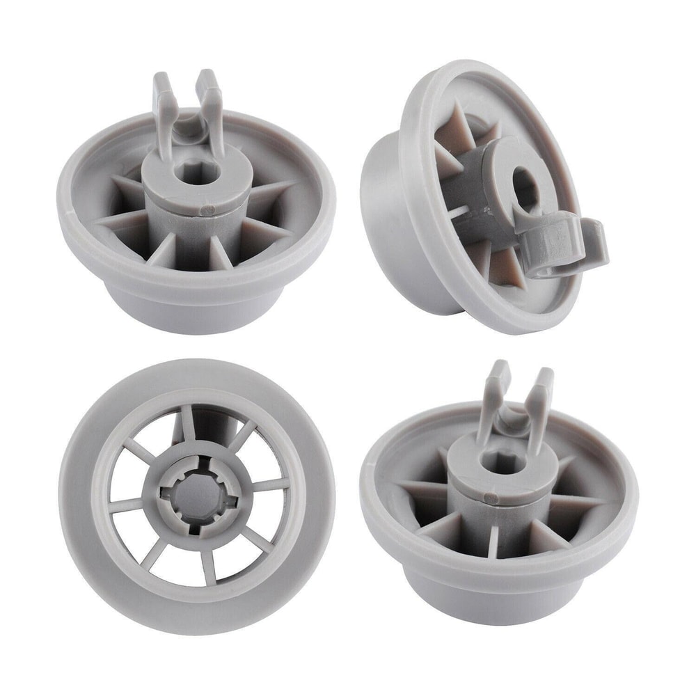 4pcs Dishwasher Rack Wheels Replacement For Bosch Siemens Neff Smooth Glide Lower Basket Rollers 1