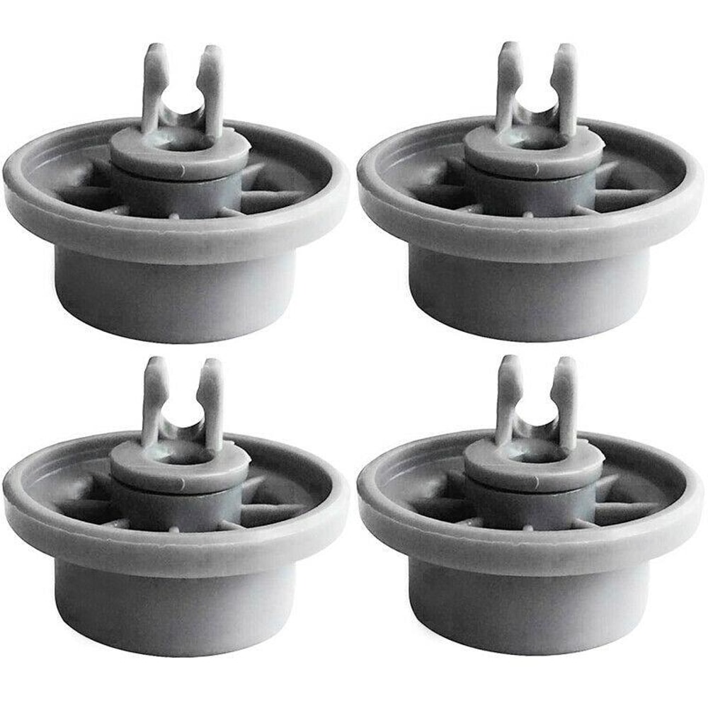 4pcs Dishwasher Rack Wheels Replacement For Bosch Siemens Neff Smooth Glide Lower Basket Rollers 4
