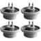 4pcs Dishwasher Rack Wheels Replacement For Bosch Siemens Neff Smooth Glide Lower Basket Rollers 4