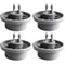 4pcs Dishwasher Rack Wheels Replacement For Bosch Siemens Neff Smooth Glide Lower Basket Rollers 4