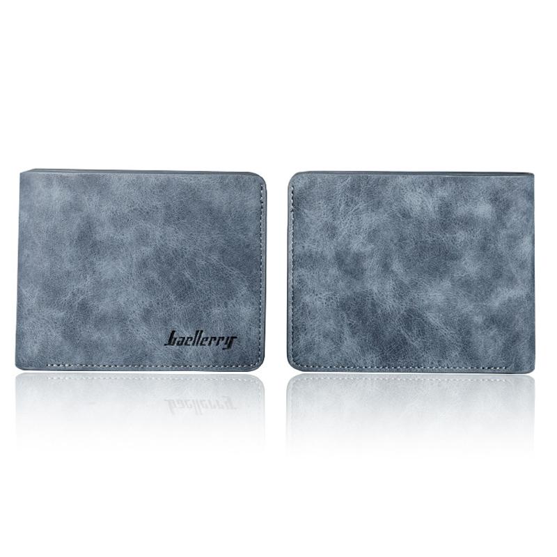 Vintage Frosted Bifold Leather Wallet For Men Slim Men Wallet RFID Style 3